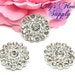 Flatback Metal Rhinestones - Clear Buttons- Rhinestone Button - Acrylic ...