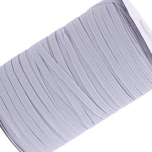 White 1/4 inch Elastic for sewing 6mm Elastic for Face Mask - Skinny Elastic By Yard Thin Elastic - DIY Face Mask Roll Band Rope Cord