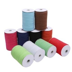 1/4 inch Elastic - 6mm - Elastic for Face Mask - Skinny Elastic - Elastic By Yard - Thin Elastic - DIY - Make Face Mask - Roll