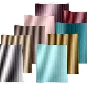 Stripe Leather FULL Sheets, 8 x 13 inches, Bow Supplies, Cricut Leather Sheets, Synthetic Leather Fabric Sheet, Faux Leather Sheets