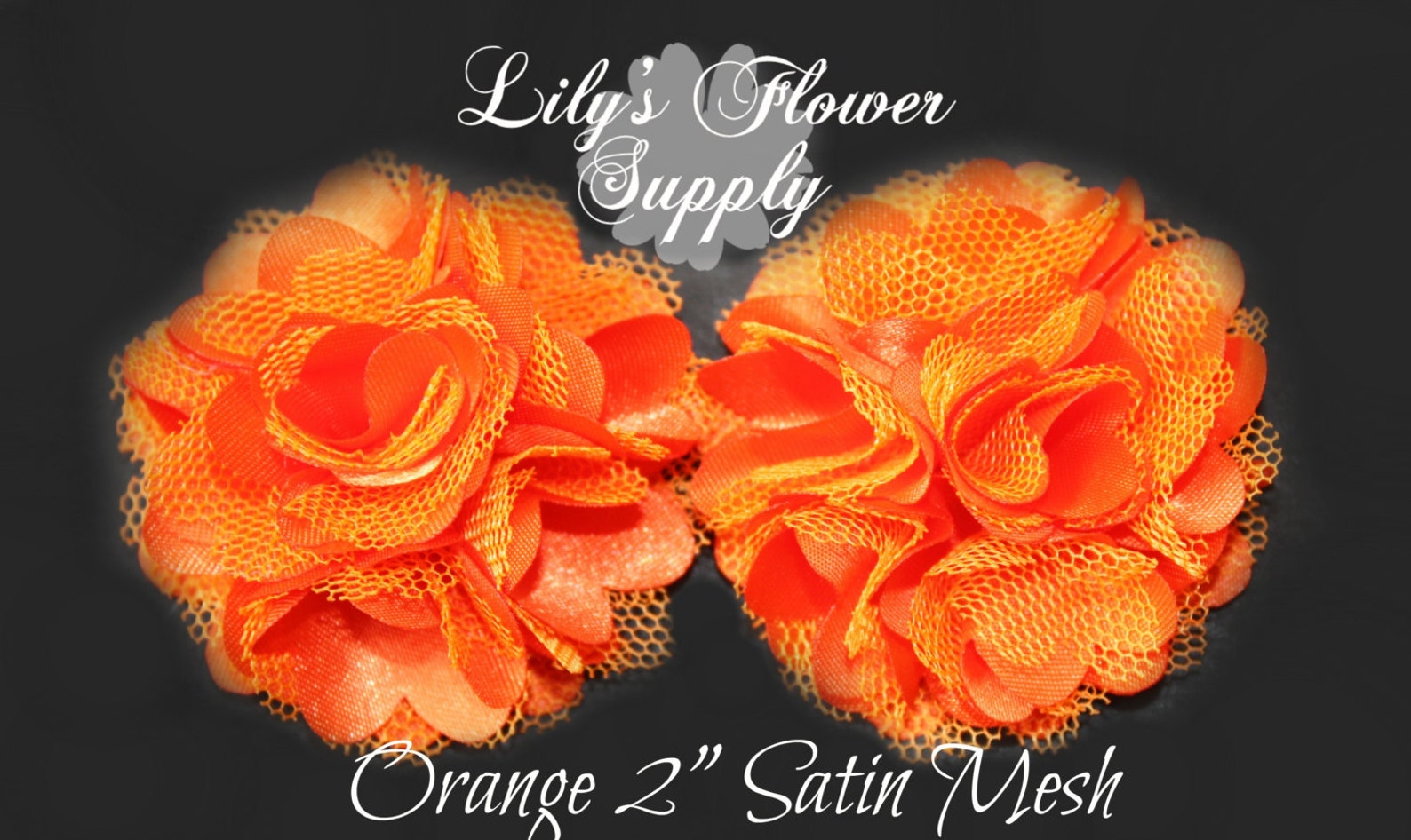 Mini Satin Mesh Flowers 2 Inch Flower Fabric Flower Lace Etsy