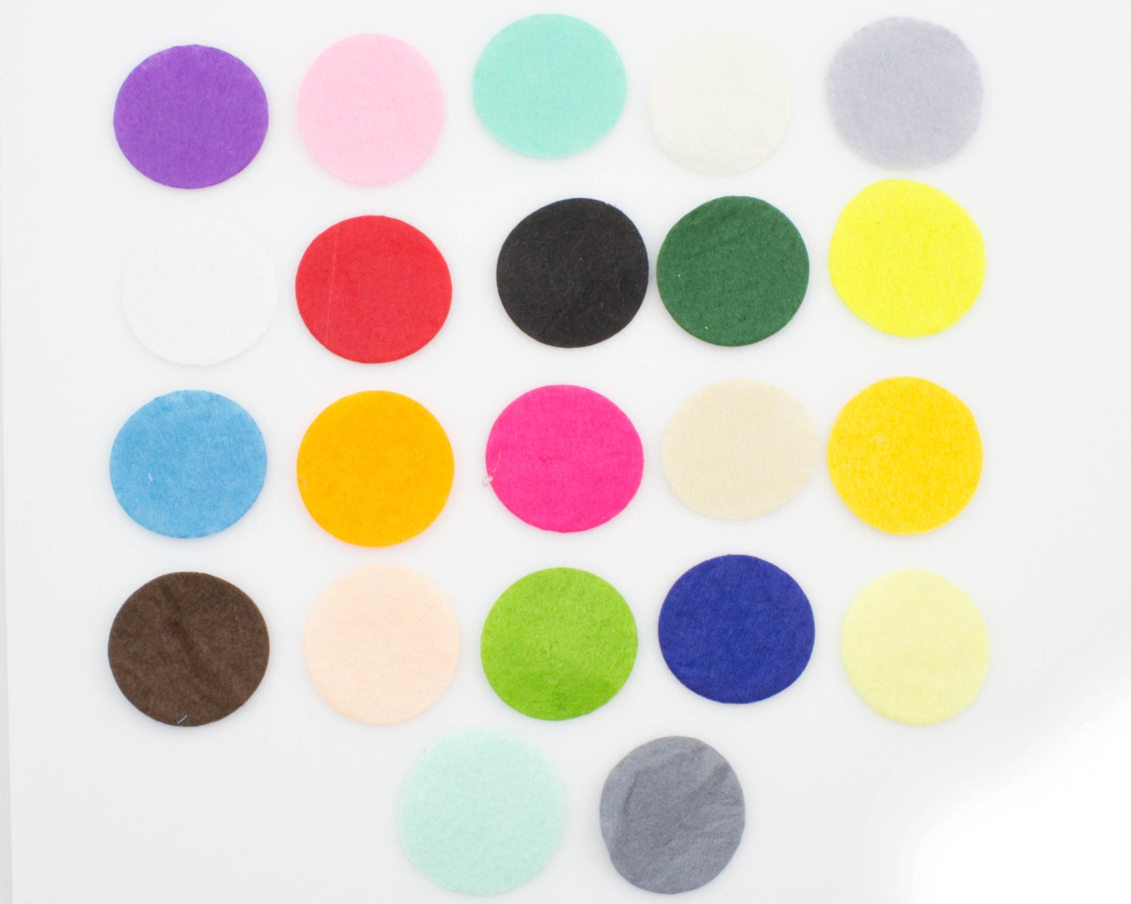 Felt Circles 1.5 Inches Felt Circle Large Felt Circle Etsy