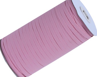 Pink 1/4 inch Elastic for sewing 6mm Elastic for Face Mask - Skinny Elastic By Yard Thin Elastic - DIY Face Mask Roll Band Rope Cord