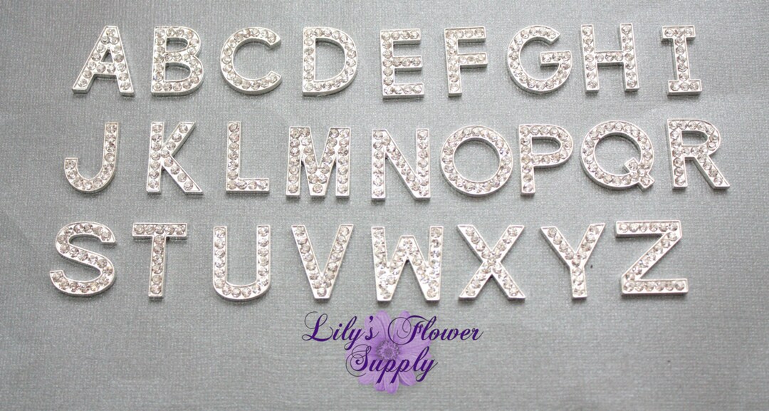 Giant Rhinestone Letters Letters Rhinestone, Choose Letter Choose Quantity, Rhinestone Letters ...