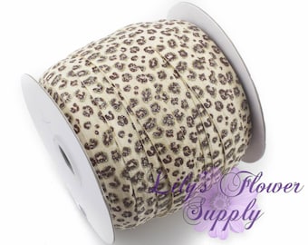 Fold Over Elastic, FOE, Foldover Elastic, elastische Schüttware, FOE elastisch, 5/8 elastisch, Großhandel elastisch, Glitter Gepard, Leopard elastisch