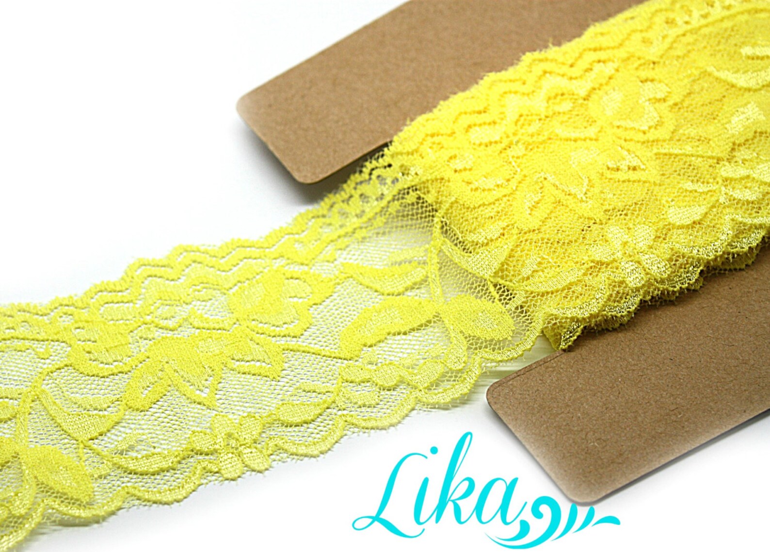 Stretch Yellow Lace 2 Inch Wide Stretch Lace by the Yard Etsy