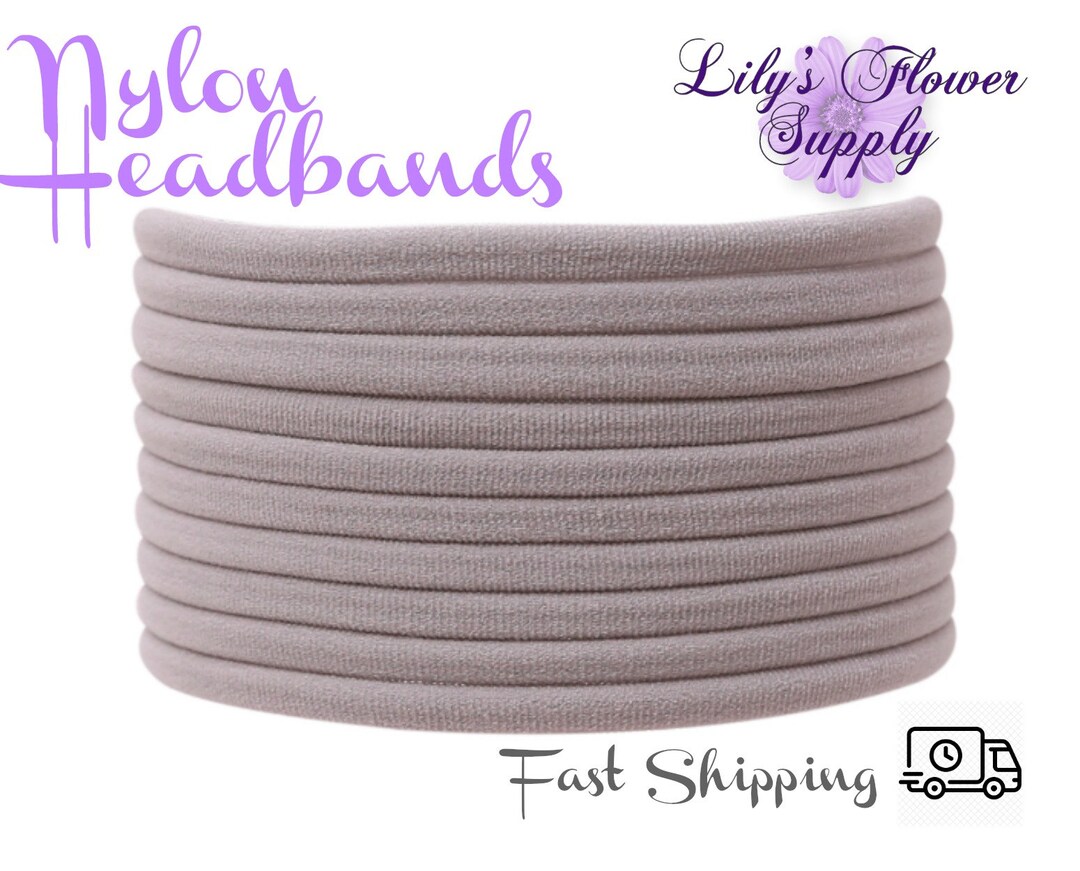 Gray Headbands Nylon Baby Headbands Nylon Headbands Bulk Etsy