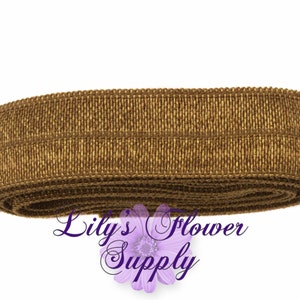 Fold Over Elastic, 5/8 Elastic, FOE, Foldover Elastic, Elastic By Yard, Stretch Elastic, Wholesale Elastic, FOE Elastic, SEPIA EL21