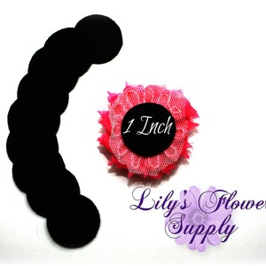25 Black Felt Circles 1 Inch - Felt Circle - Small Felt Circle - Die Cut Felt Circles - Felt Circles...Felt Circles - DIY