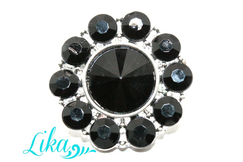 Black Rhinestone Buttons - Rhinestone Buttons - Rhinestones ...