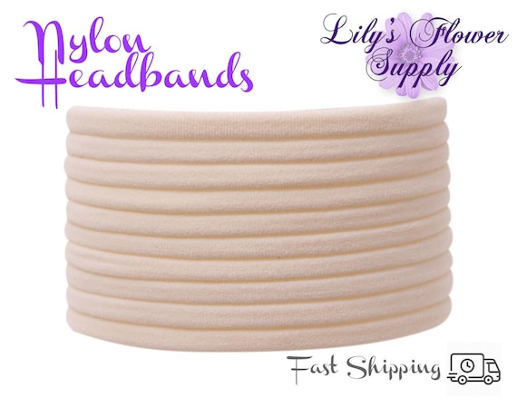 Ivory Nylon headbands, Nylon baby headbands, Nylon headbands bulk, headband supply, DIY Baby Headbands. Nylon Headband, DIY headbands