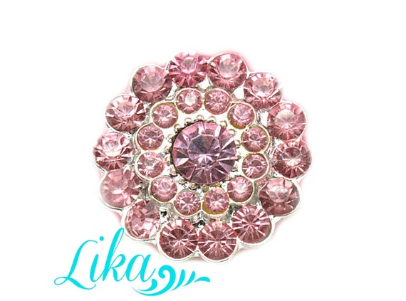 Metal Rhinestones Pink Flatback Rhinestones Flat Back Rhinestones  Embellishment Supply Wholesale 25 Mm 