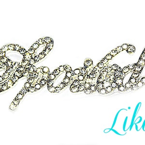 Spoiled&quot; Rhinestone - Rhinestone button - Clear Rhinestone - Embellishment - Wholesale