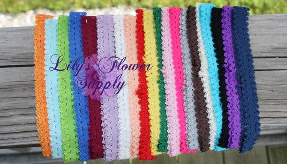 5/8 Inch Lace Headbands - Set of 20 - Baby Headbands  display picture 1