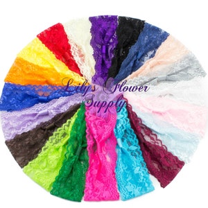 Adult Lace Headbands - Choose Colors - One Piece - Interchangeable headbands - Teen headbands - Wholesale Headbands - Wide Headbands