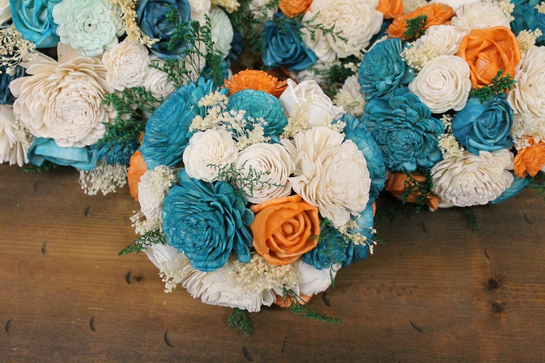 Turquoise Turquoise Sola Bouquet Turquoise Sola Flowers Orange Sola Bouquet /& Ivory Sola Bouquet Turquoise Sola Bouquet Orange