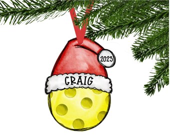 Personalized Pickleball Ornament, Pickleball Gifts for Women, Pickleball Gift for Men,Pickleballer, Pickleball Lover,Custom Pickleball Gift