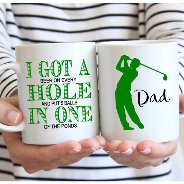 Golf Mug, Golf Gifts for Men, Golf Gifts for Women, Golf Gifts for Him, Funny Golf Gifts, Dad Mug, Dad Gift, Father's Day, Custom Dad Gift