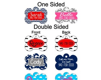 Custom Pet Tags, Personalized Pet ID Tag, Custom Dog Tag, Double Sided Pet Tag, Pet Gifts, Dog Tag, Dog ID Tag, Pet Name Tag