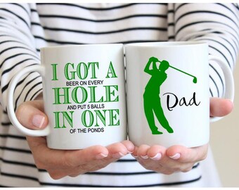 Golf Mug, Golf Gifts for Men, Golf Gifts for Women, Golf Gifts for Him, Funny Golf Gifts, Dad Mug, Dad Gift, Father's Day, Custom Dad Gift