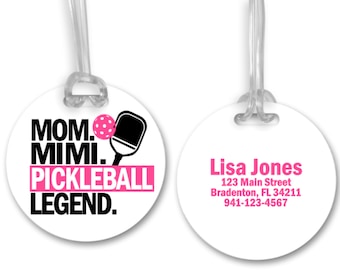 Pickleball Bag Tag, Personalized Pickleball Bag Tag, Pickleball Legend, Pickleball Gifts, Personalized Book Bag Tag, Custom Sports Bag Tag