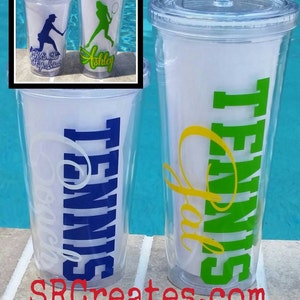 TENNIS Mom / TENNIS Coach / TENNIS Gal Tumbler Cup - 16 or 20 oz Tumbler