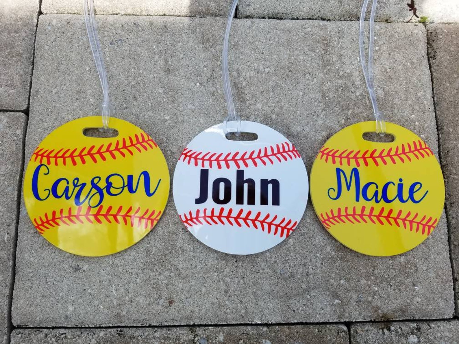 Softball Bag Tag Personalized Softball Tag Softball Gifts Etsy