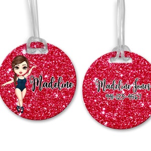 Dance Bag Tag, Dance Bag Accessories, Dance Team Bag Tag, Personalized Ballet Bag Tag, Ballerina Gift, Ballet Backpack Tag, Dance Team Gift