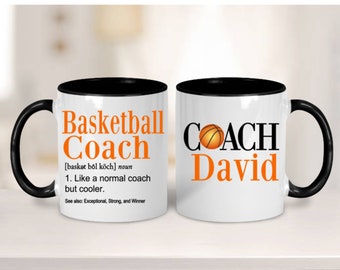 Basketball Coach Mug, Basketball Gift, Basketball Coach Gift, Basketball Coach Appreciation Gift, Basketball Coach Coffee Cup, Basketball