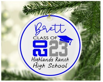 Class of Ornament, Senior Christmas Ornament, Personalized Graduation Gifts, High School Graduation, College Graduation, Graduation Ornament