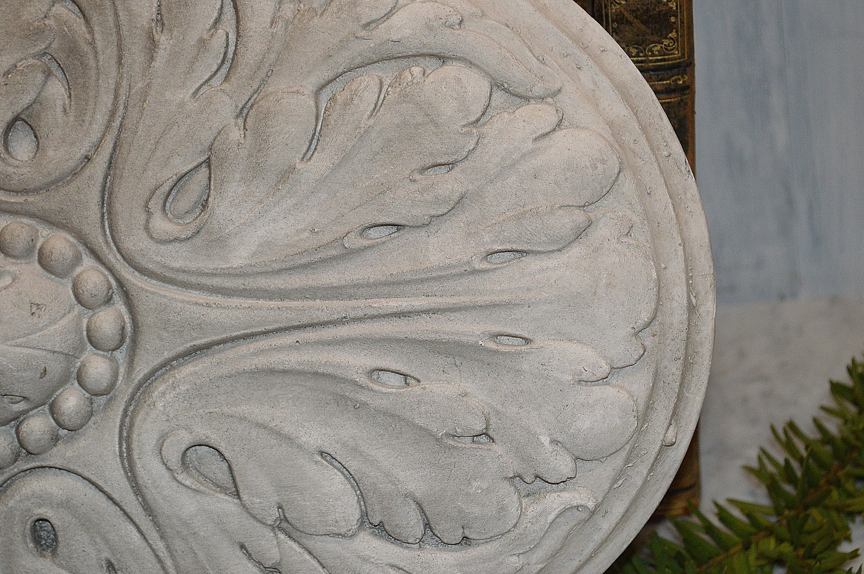 Antike ovale Decke Medaillon Rosette deutschen Gips Stuck | Etsy