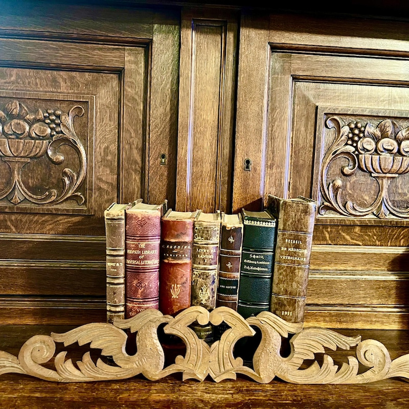 Large Carved Wood Pediment - Etsy