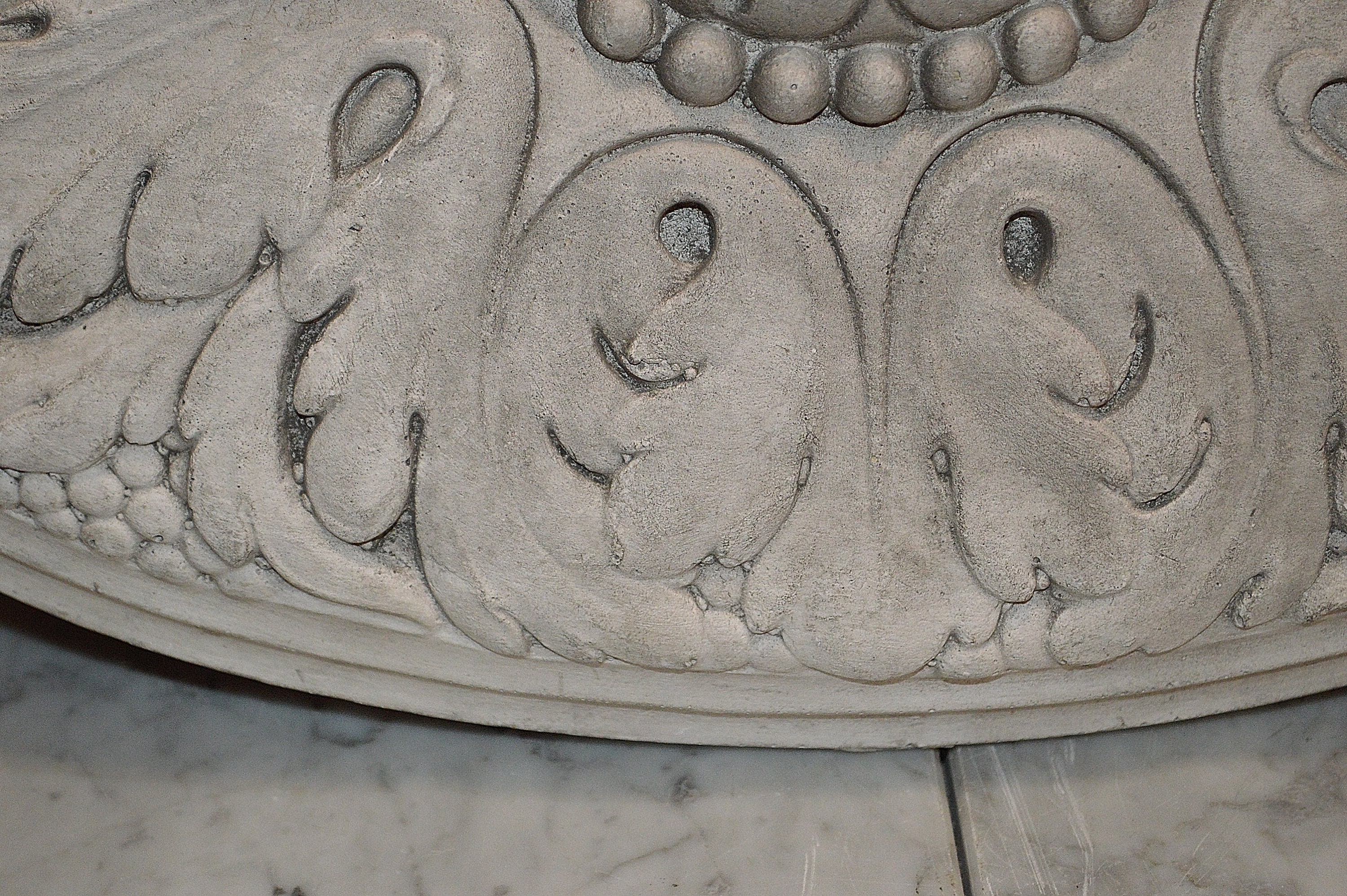 Antike ovale Decke Medaillon Rosette deutschen Gips Stuck | Etsy