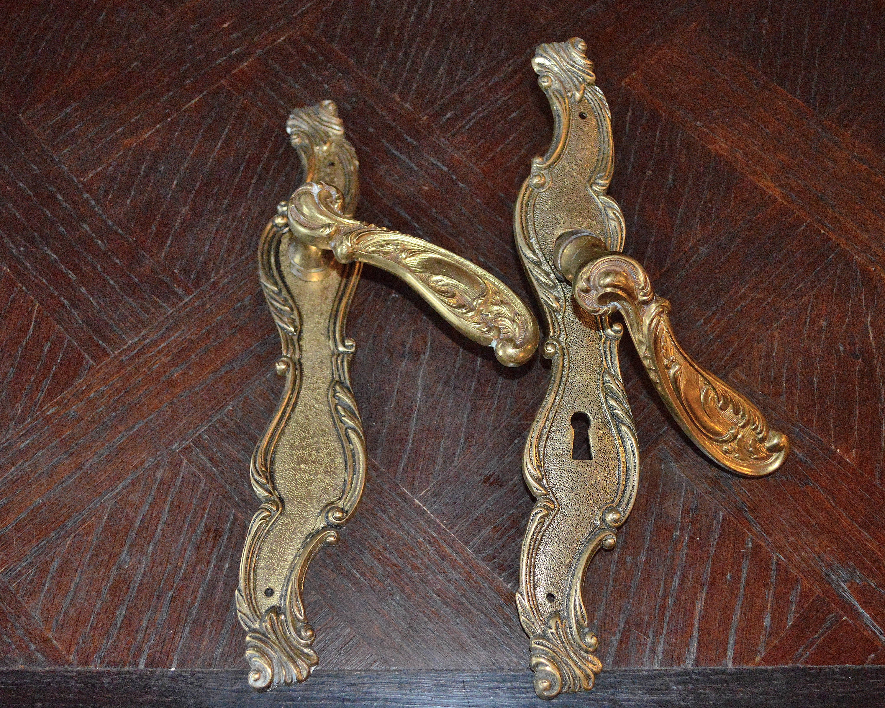Ornaments & Accents Antique French Door Hardware Pair of Antique French ... - Antique French Door Hardware