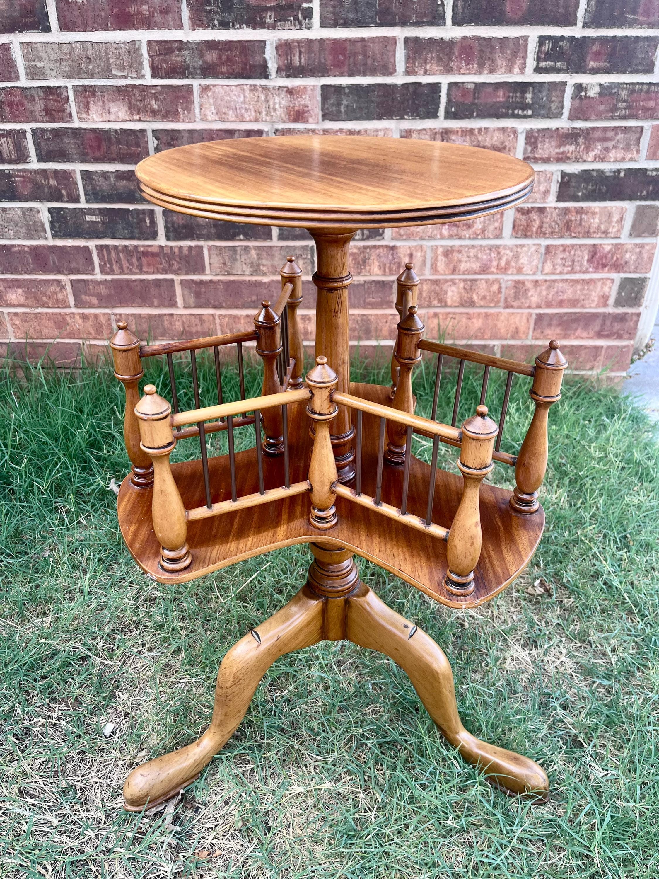 Antique Revolving Bookcase - Etsy
