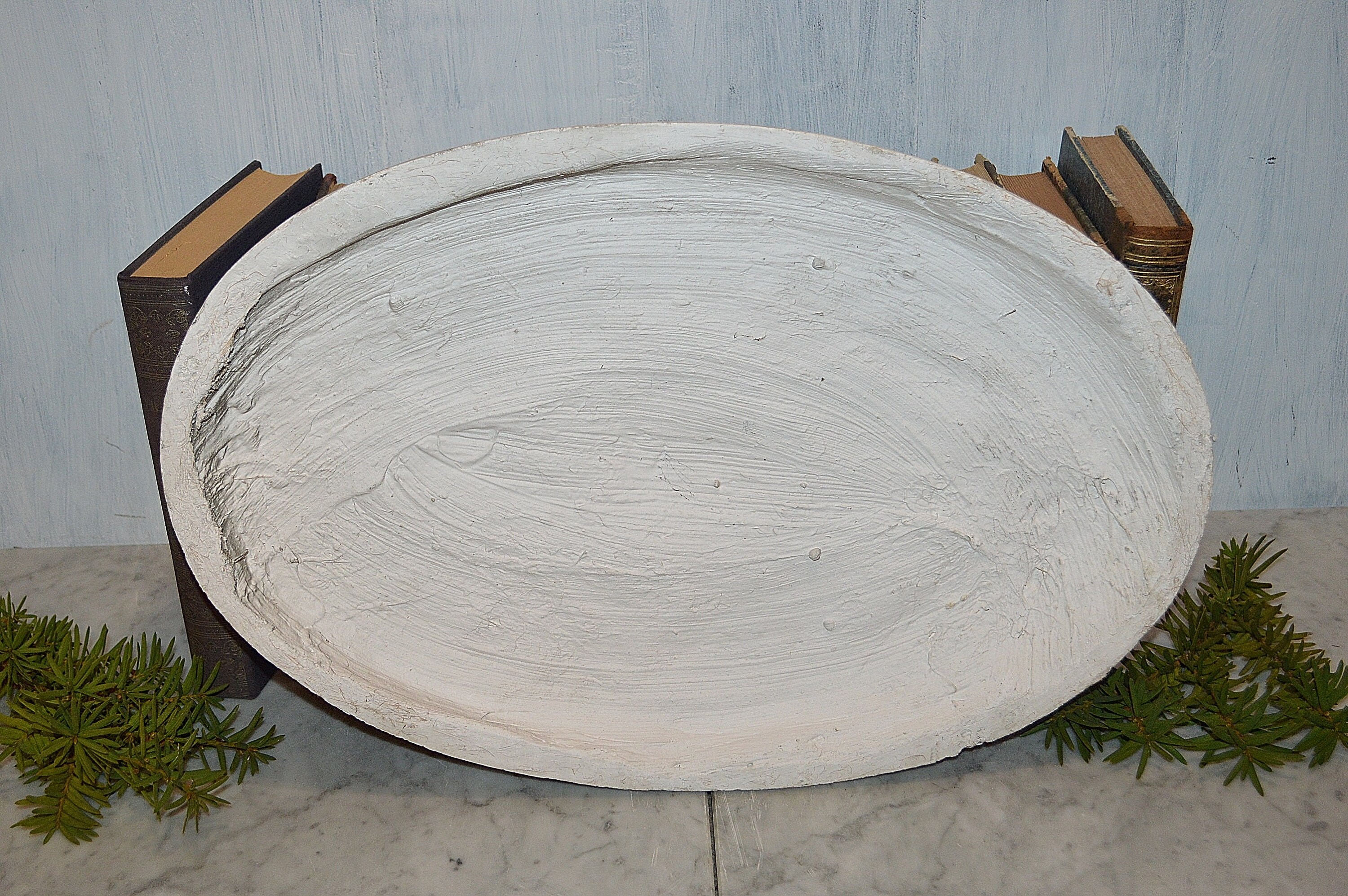 Antike ovale Decke Medaillon Rosette deutschen Gips Stuck | Etsy