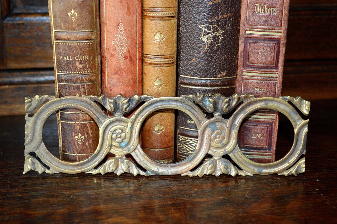 Antique French Bronze Circular Scroll Pattern Border Trim Ornamental ...