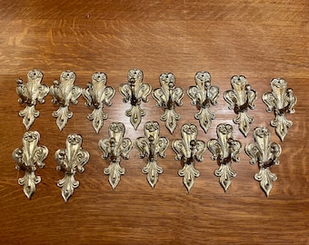 Vintage Glo Mar Artworks New York Brass Fleur de Lis Wall Hook Hardware Listing is for One Hook 11 Available