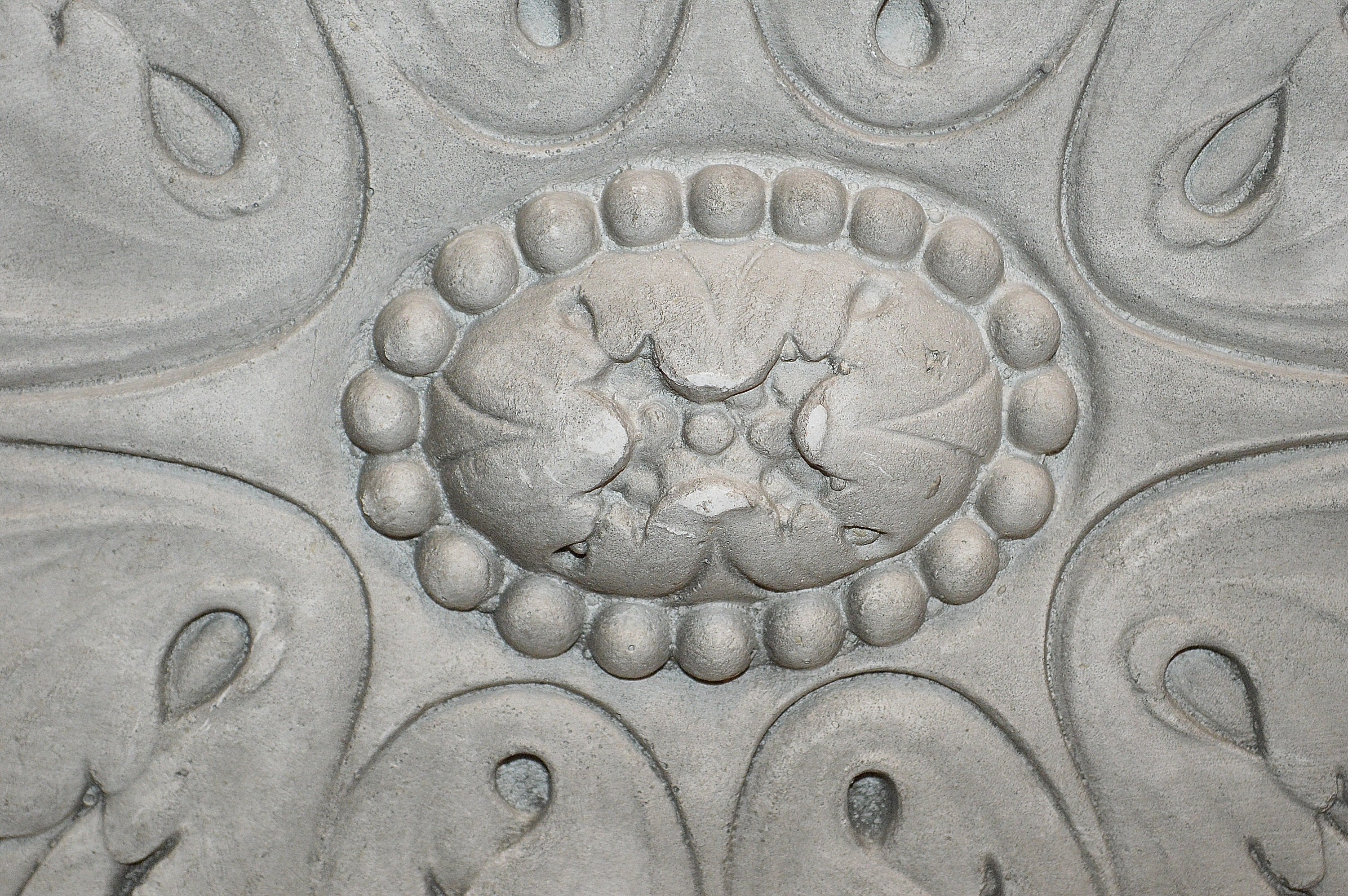 Antike ovale Decke Medaillon Rosette deutschen Gips Stuck | Etsy