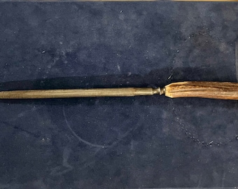 Antique Knife Sharpener Stag Horn Handle Sharpening Steel