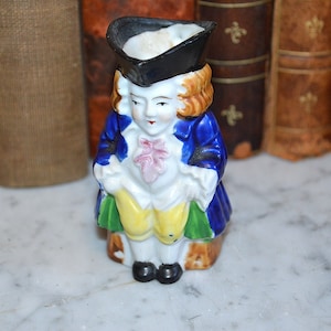 Vintage Mini Toby Jug Pitcher Koloniale Figuur Bezet Japan Beeldje