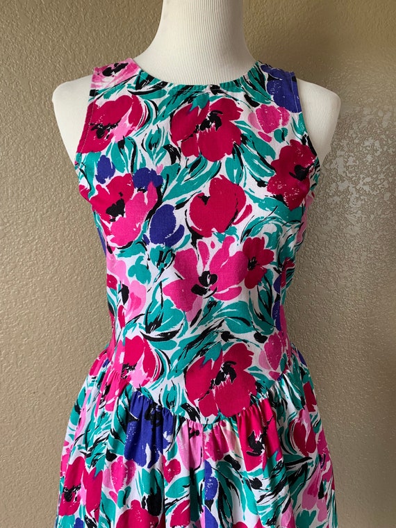 1980's does 50's "Miss Oops" Floral sundress - image 1