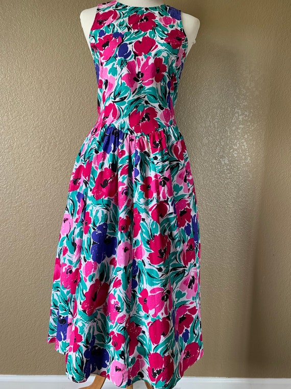 1980's does 50's "Miss Oops" Floral sundress - image 2