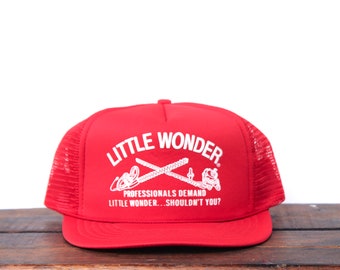 Stihl Noir Trucker Style Hat//Cap Avec Orange Tronçonneuse Stihl patch