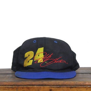 Vintage 90s Jeff Gordon Dupont Refinish Racing Automotive Car Paint Motorsports Nascar 24 Rainbow Snapback Hat Baseball Cap