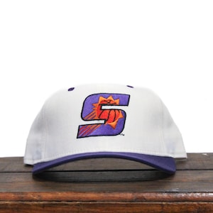 Vintage 90s Phoenix Suns NBA Basketball Wool New Era Pro Model 59Fifty Arizona Fitted Hat Baseball Cap 7 1/2 Made In USA