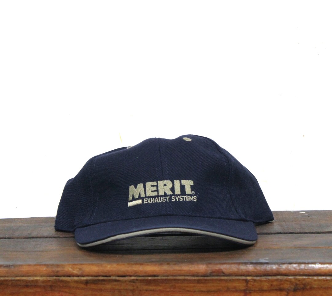 Vintage Strapback Hat Baseball Cap Merit Exhaust Systems Mufflers and