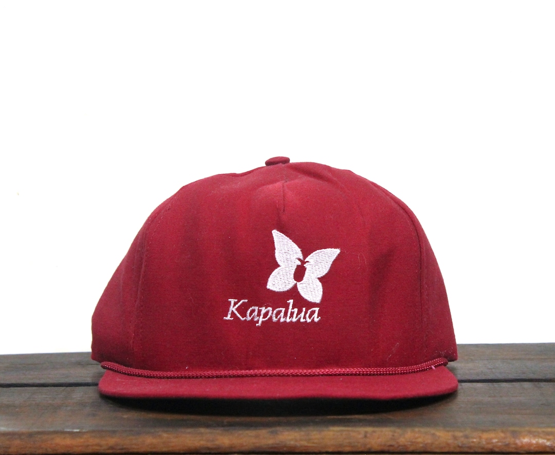 Vintage Kapalua Golf Course Country Club Butterfly Hawaii Trucker Hat