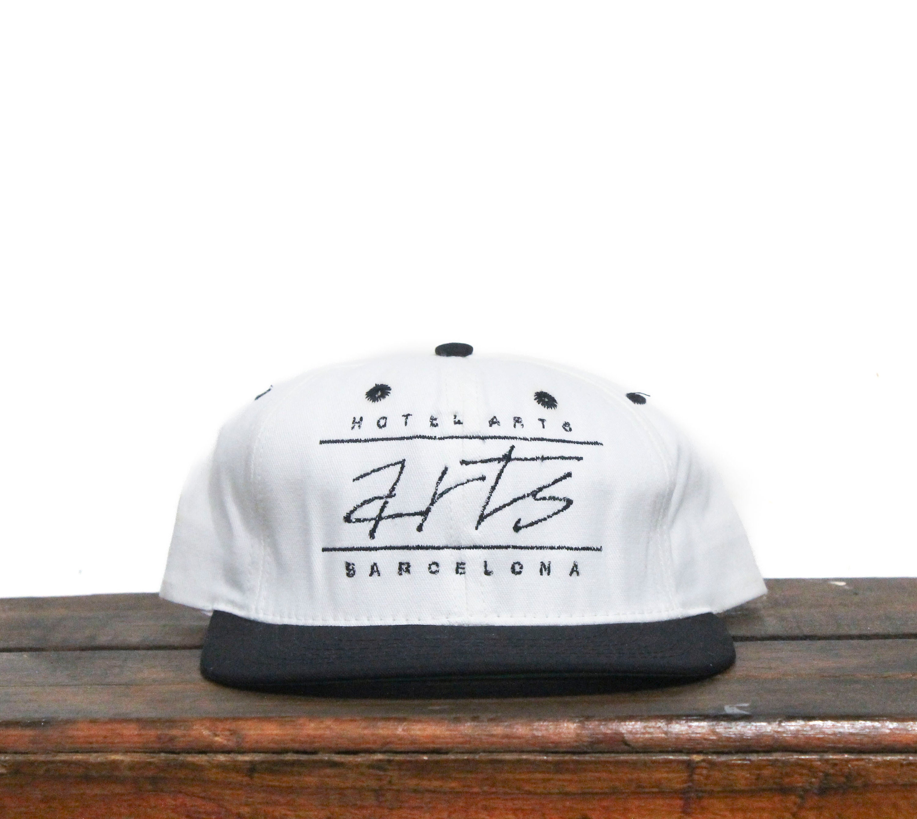 Vintage 90s Hotel Arts Barcelona Spain European Luxury Hotel Vacation Spanish Europe Snapback Trucker Hat Baseball Cap Made In USA