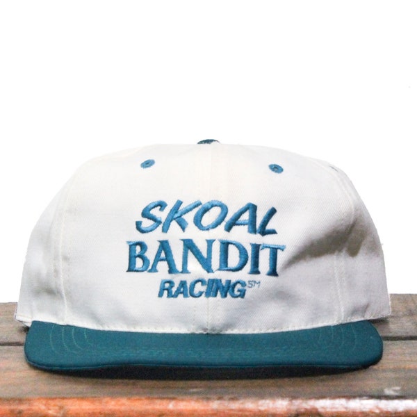 Vintage 90s Skoal Bandits Chewing Tobacco Racing Team Harry Gant Strapback Hat Baseball Cap Made In USA